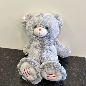 Rouge Kaloo Grey Prestige Bear Brand. Plush musical bear. Size 12”